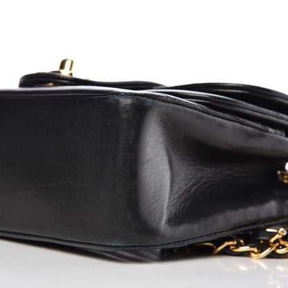Chanel Lambskin Horizontal Quilted Mini Flap Black 13 of 13