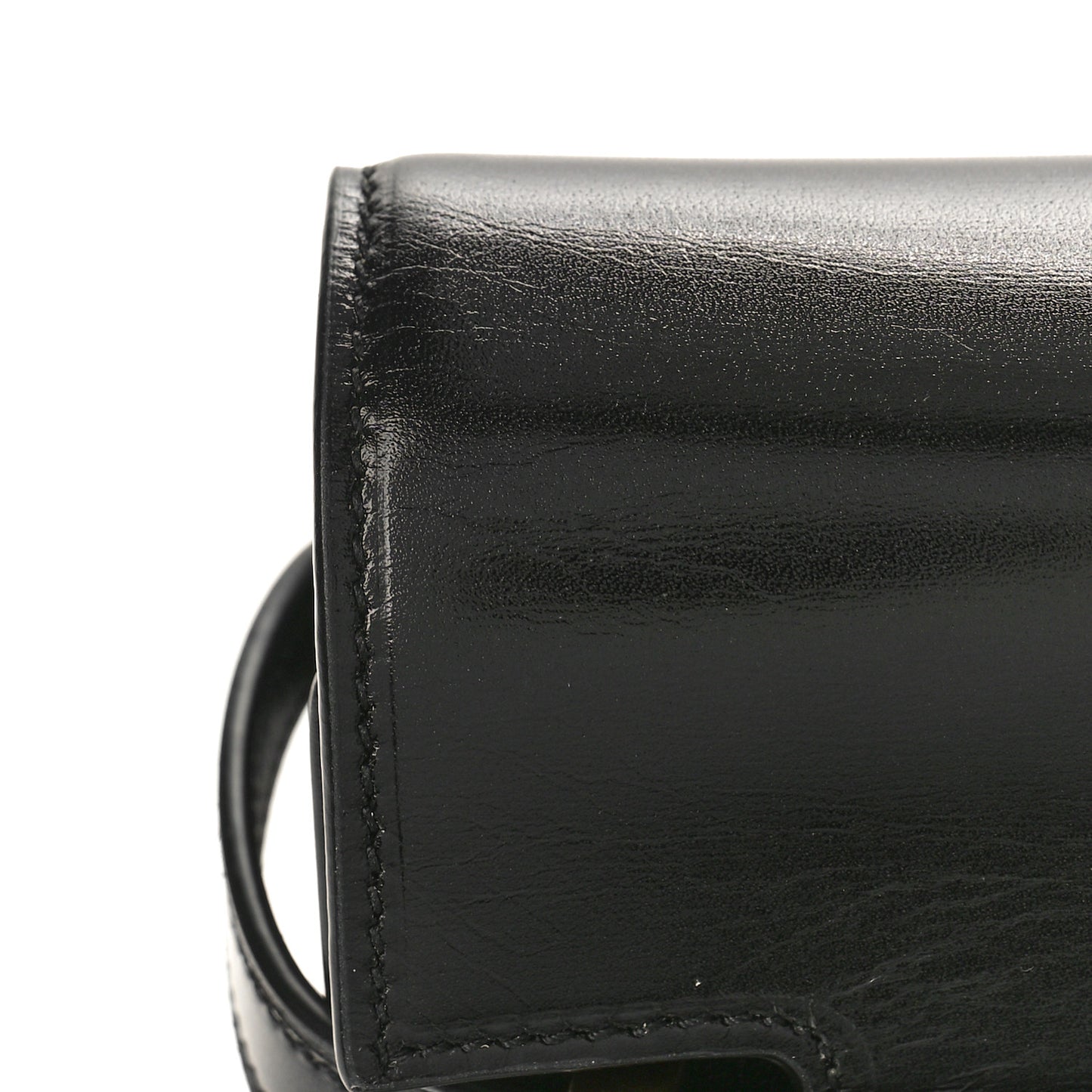 Smooth Calfskin Manhattan Top Handle Black