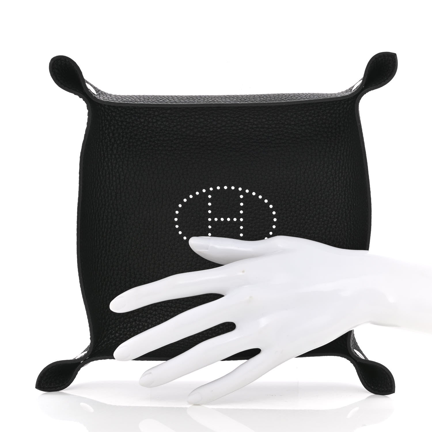 Hermes Taurillon Clemence Mises et Relances Change Tray Black 2 of 6