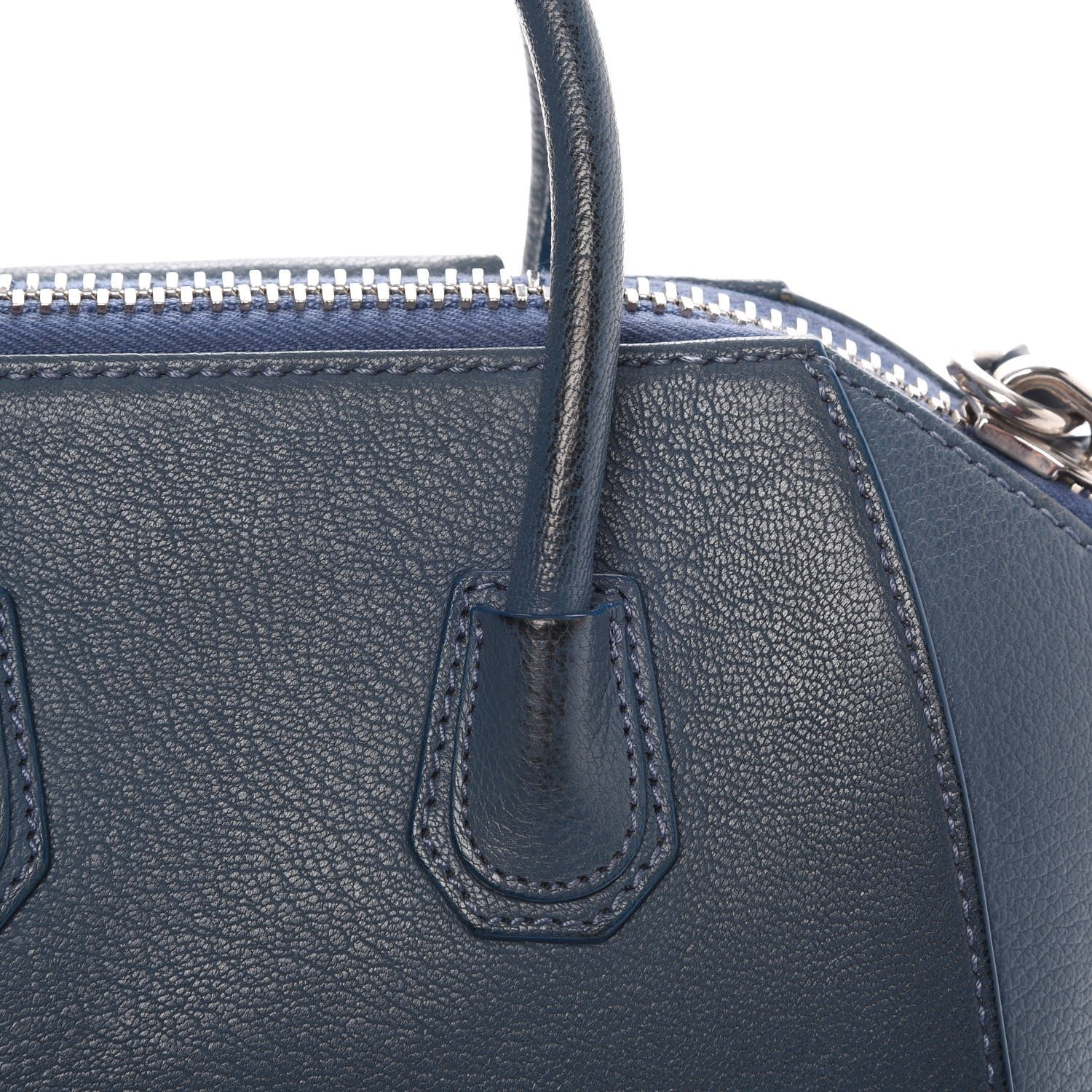 Givenchy Sugar Goatskin Mini Antigona Mineral Blue 10 of 17
