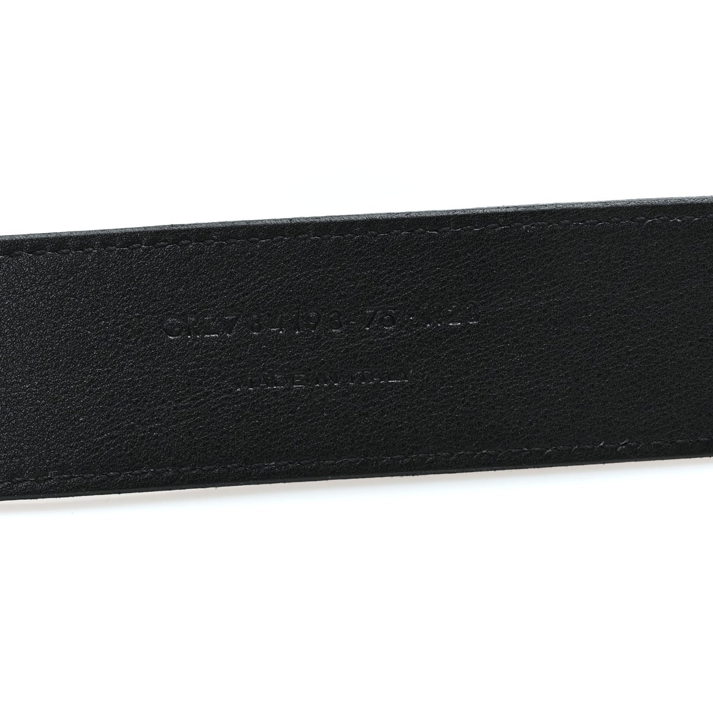 Grained Lambskin Monogram Cassandre Square Buckle Belt 75 30 Black