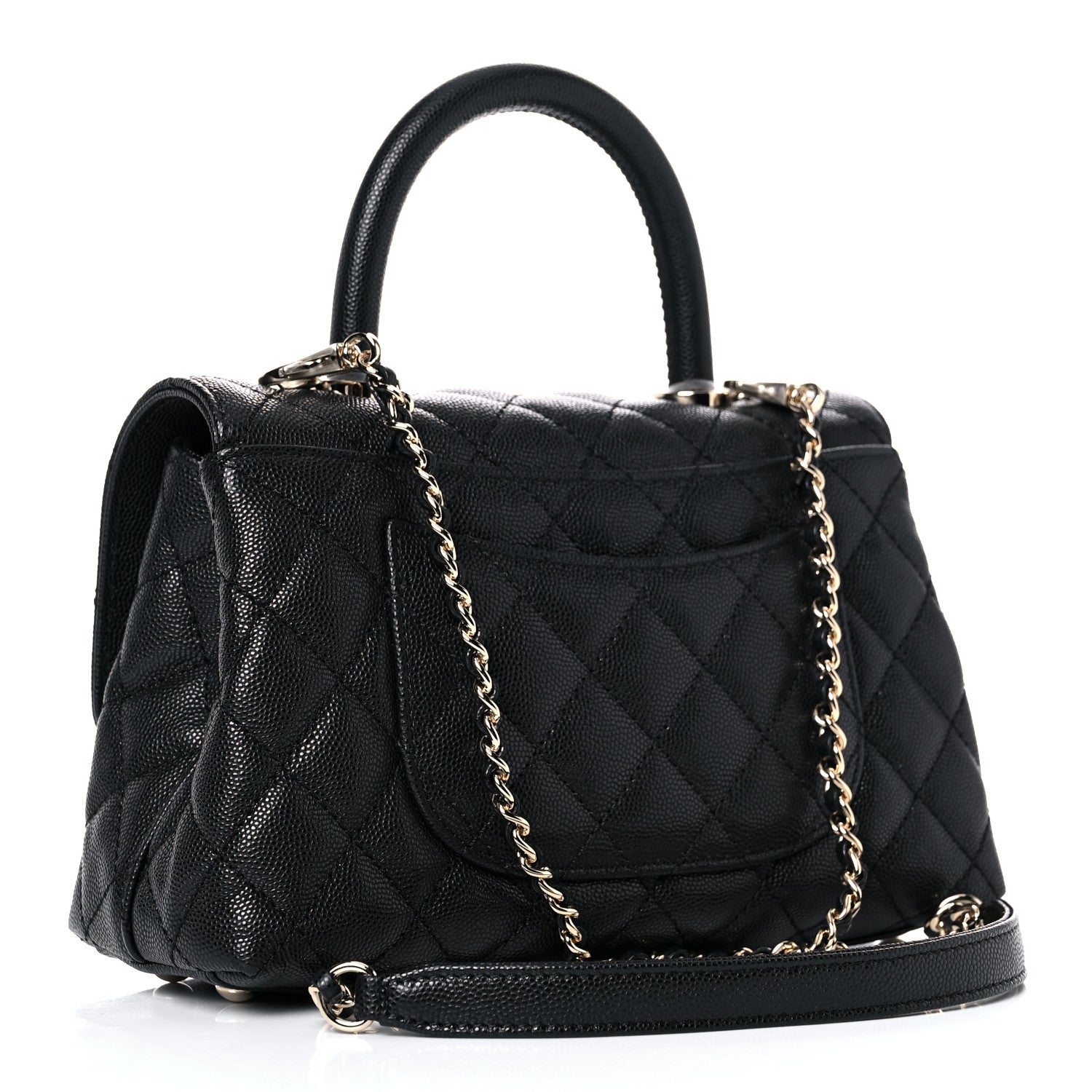 Chanel Caviar Quilted Mini Coco Handle Flap Black 3 of 10