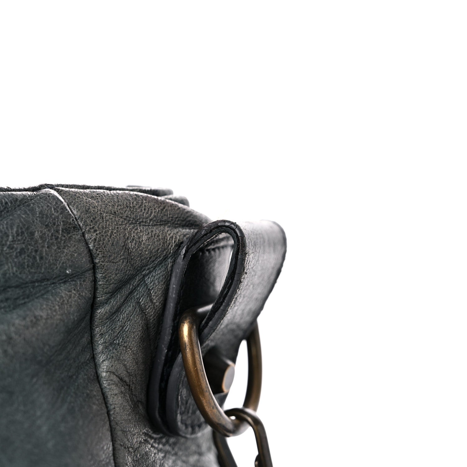 Balenciaga Agneau Classic Hardware Folk Messenger Anthracite 13 of 15