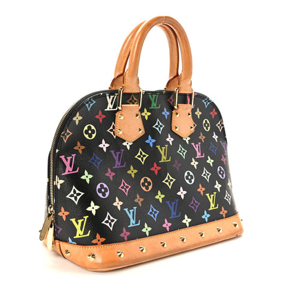 Louis Vuitton Monogram Multicolor Alma Black 4 of 10