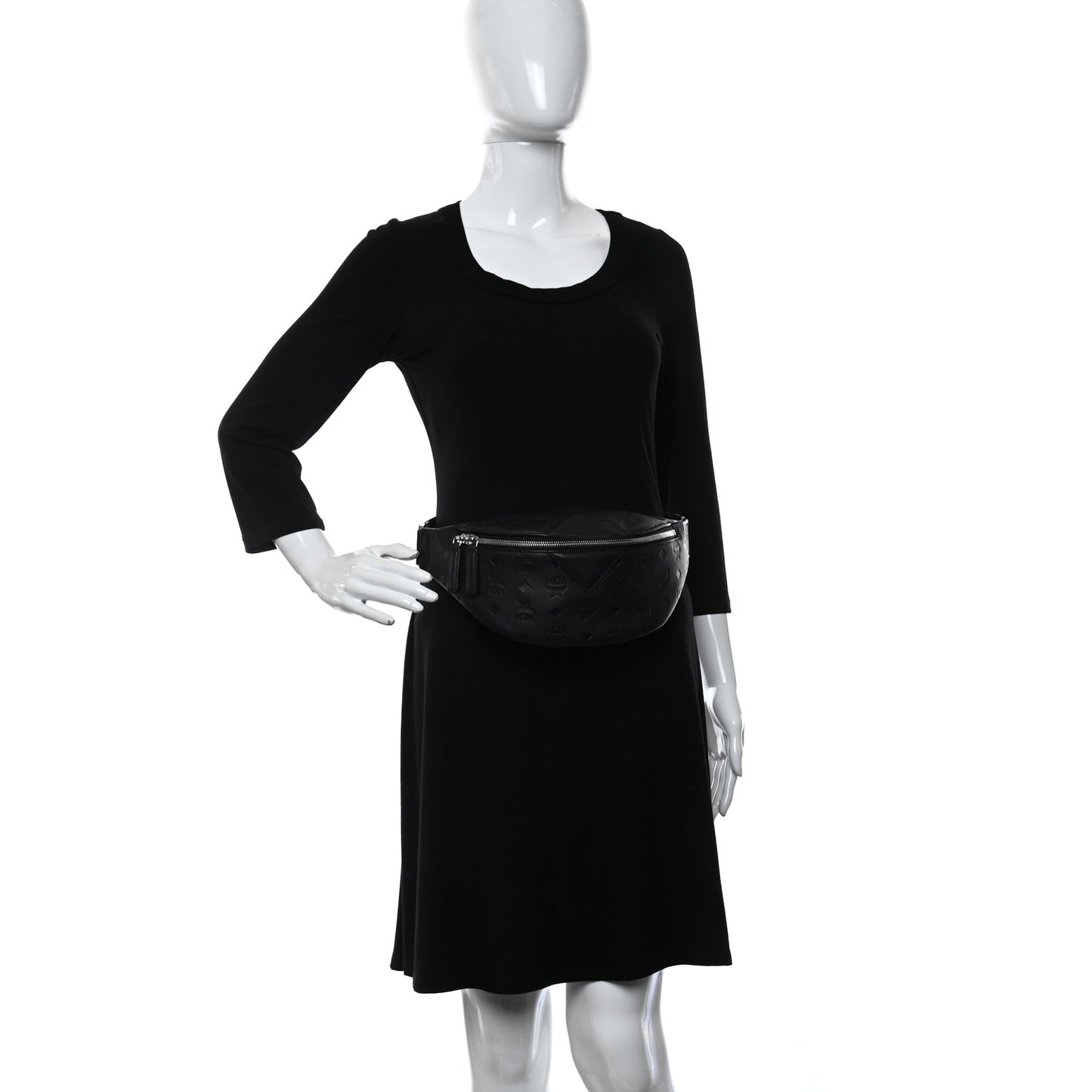 Calfskin Ottomar Monogram Fursten Belt Bag Black