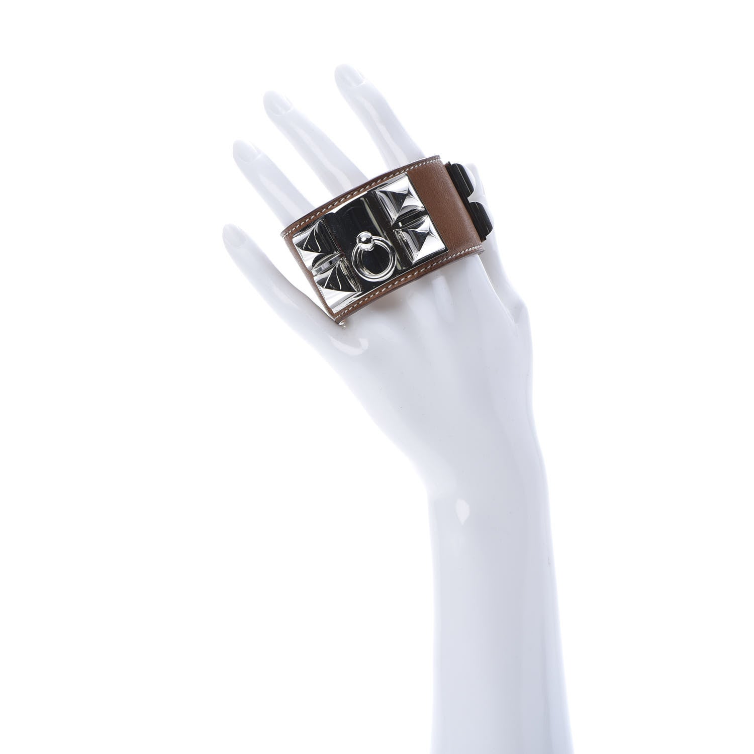 Hermes Barenia Collier de Chien CDC Bracelet S Fauve 2 of 8