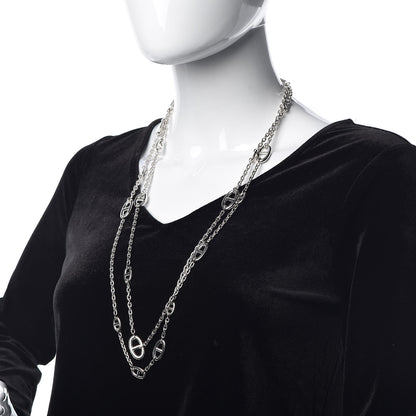 Hermes Sterling Silver Farandole Necklace 160 2 of 4