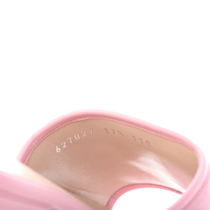 Gucci Nappa Matelasse GG Marmont Flat Slide Sandals 37.5 Wild Rose 10 of 11