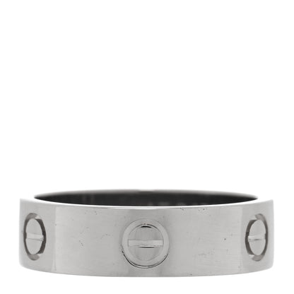 Cartier 18K White Gold 5.5mm LOVE Ring 60 9.25 1 of 4