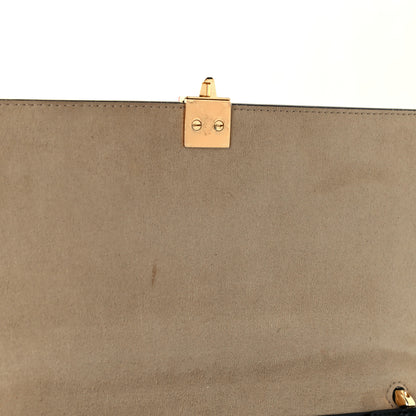 Fendi Vitello Liberty Bi-Color FF 1974 Embossed Kan I Shoulder Bag Black Maya 15 of 15