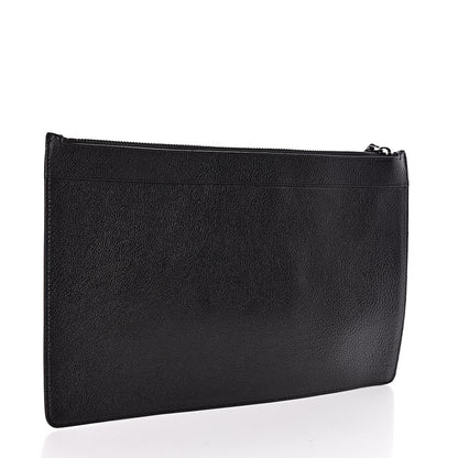 Valentino Garavani Calfskin VRing Clutch Pouch Black 3 of 6