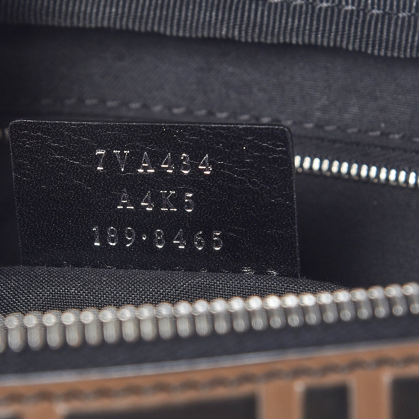 Vitello Century Bi-Color FF 1974 Embossed Belt Bag Maya Black