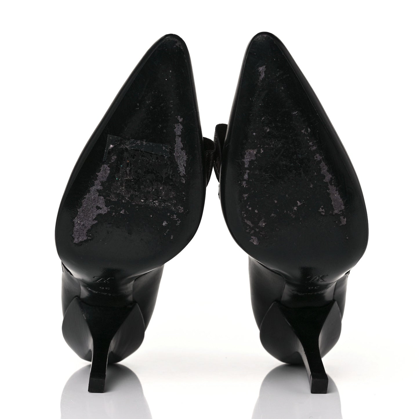 Calfskin Monogram Janet Ankle Boots 38 Black