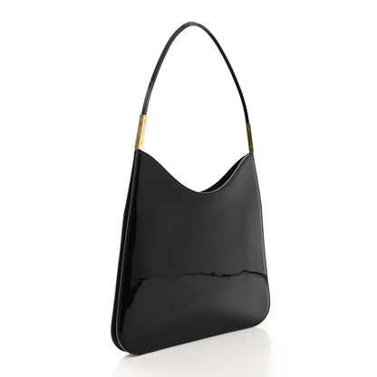 Saint Laurent Patent Calfskin Sadie Shoulder Bag Black 2 of 10