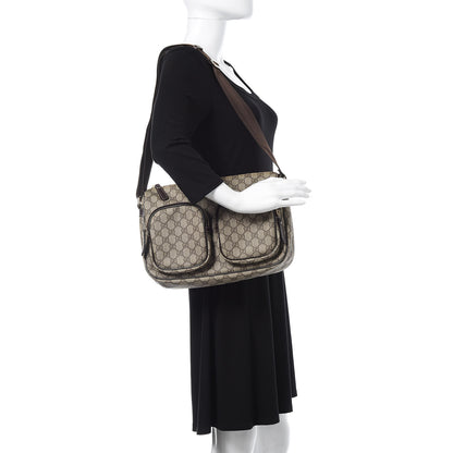 Gucci GG Plus Monogram Front Pocket Messenger Dark Brown 2 of 12
