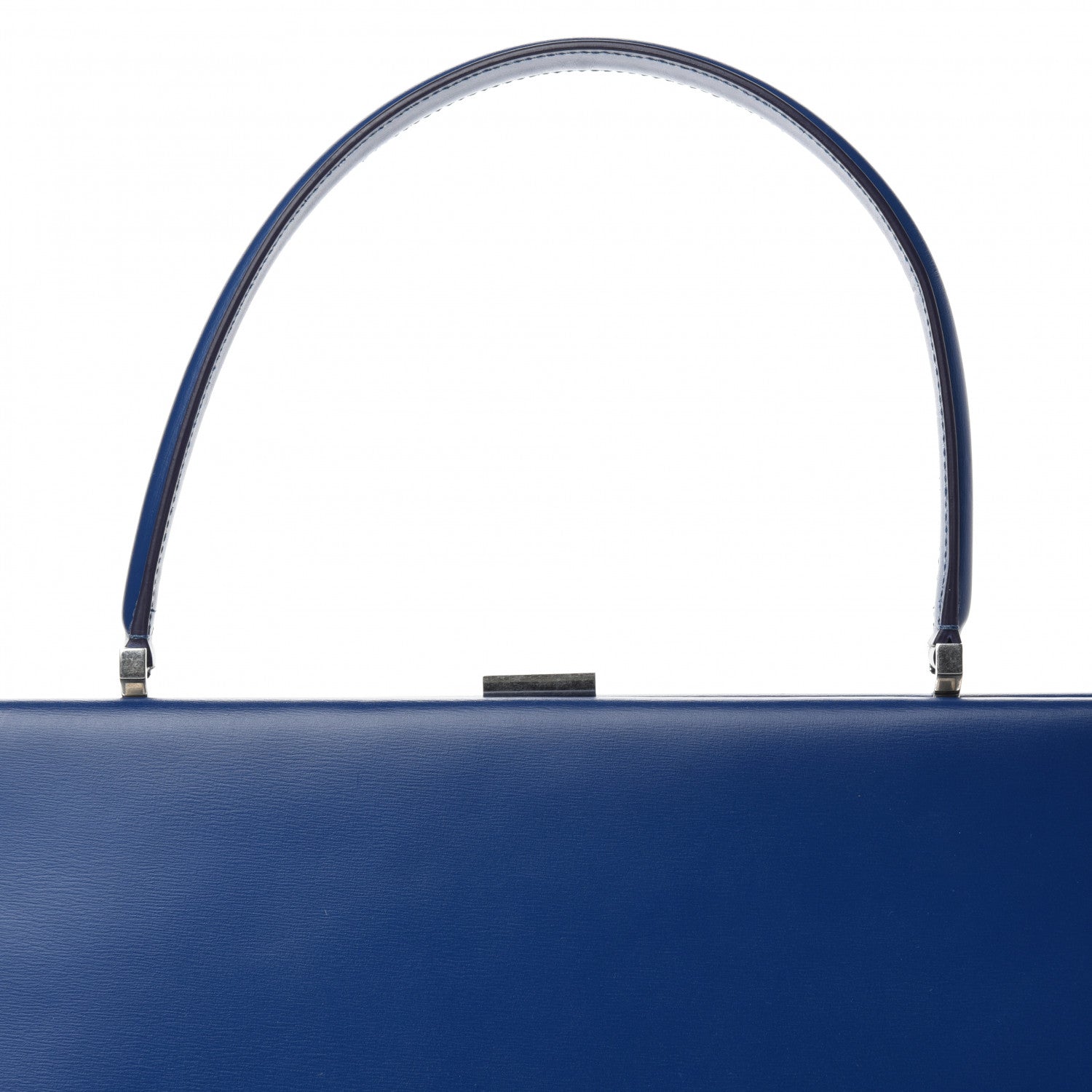 Celine Patina Box Calfskin Medium Clasp Bag Lazuli 6 of 10