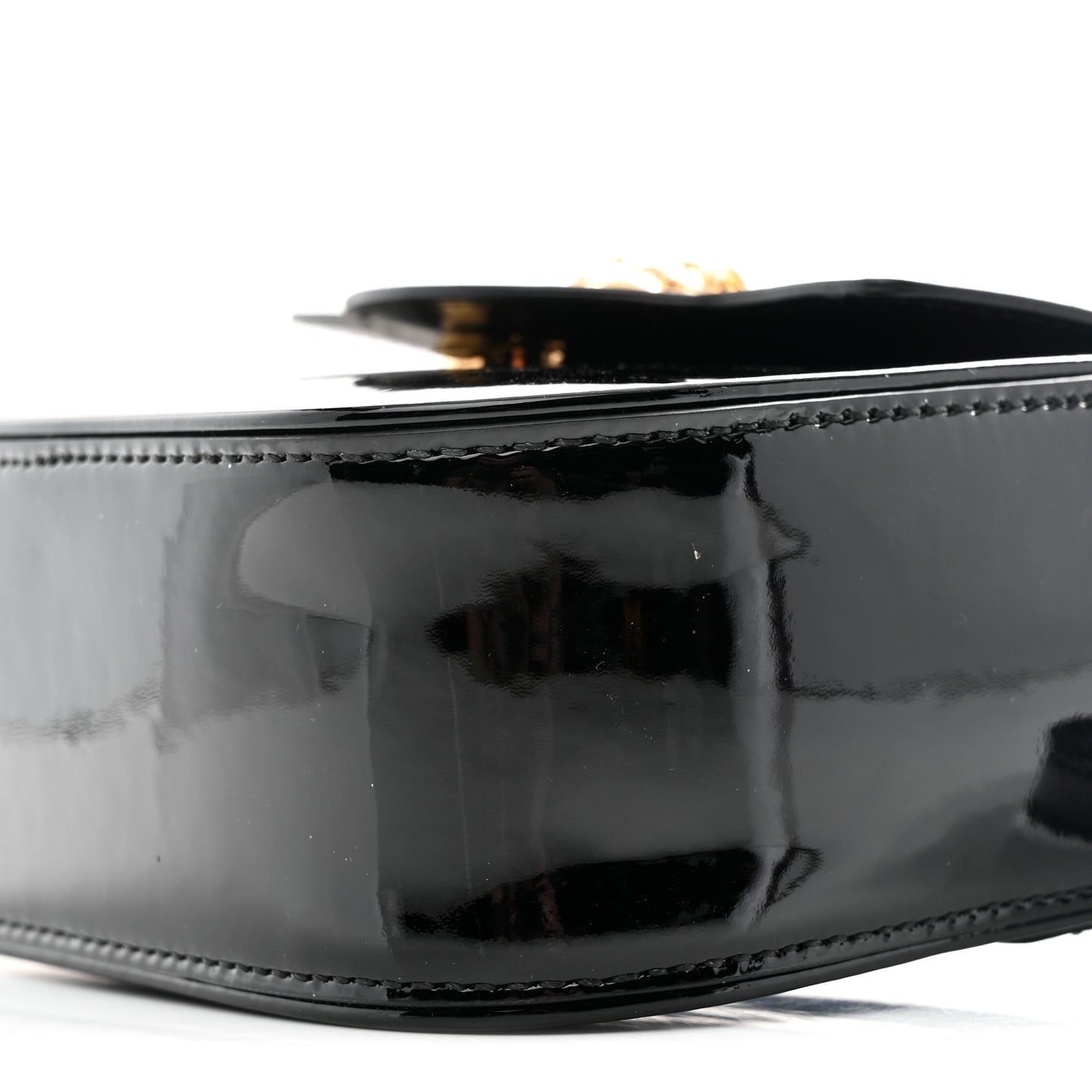 Patent Mini La Medusa Bag Black