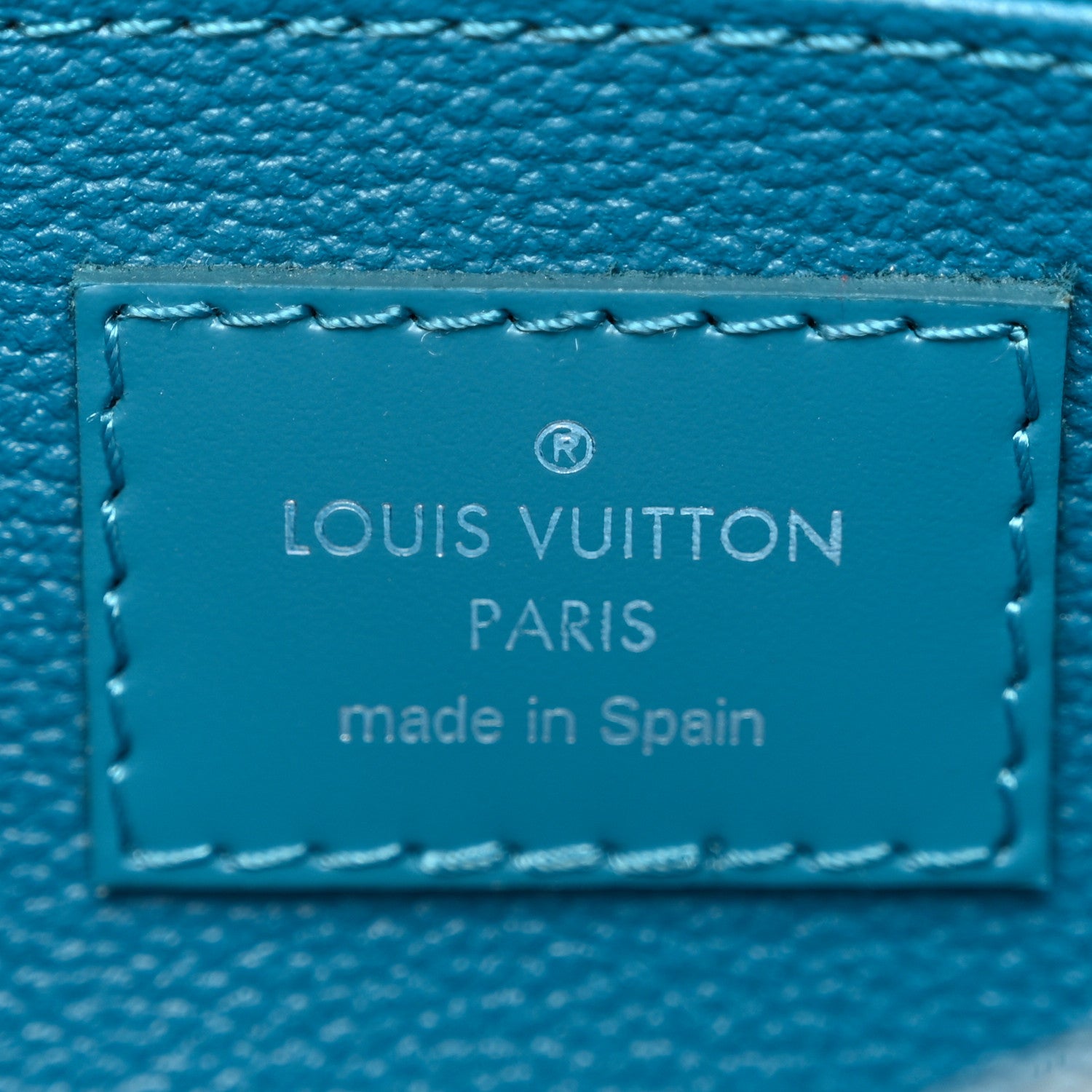 Louis Vuitton LOUIS VUITTON Epi Cosmetic Pouch Cyan 6 of 6