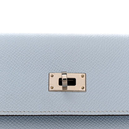 Hermes Epsom Kelly Wallet To Go Bleu Brume 7 of 10