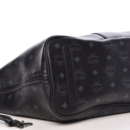MCM Visetos Medium Liz Reversible Shopper Tote Black 10 of 20