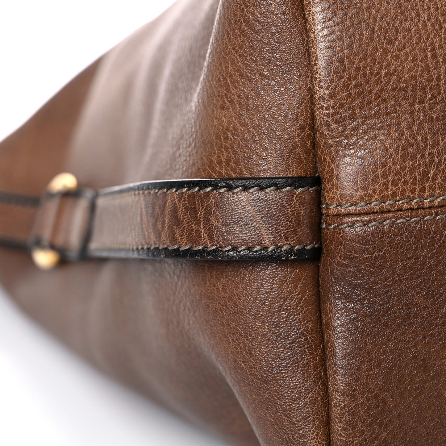 Calfskin Large Harness Hobo Maple Brown