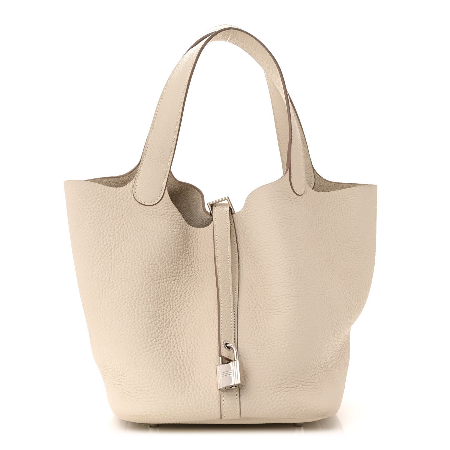 Hermes Taurillon Clemence Picotin Lock 22 MM Craie 1 of 12