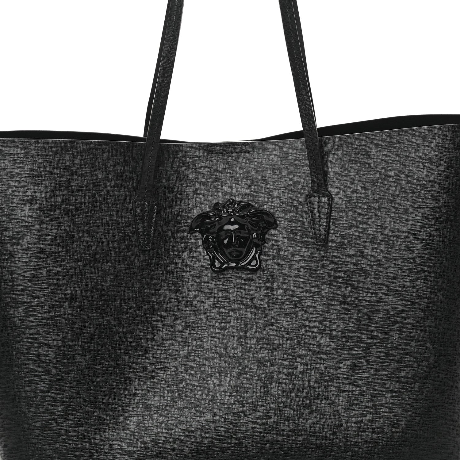 Versace Saffiano Palazzo Medusa Tote Black 8 of 11