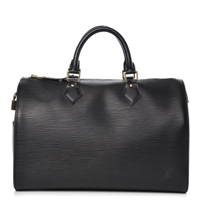 Louis Vuitton Epi Speedy 30 Black 1 of 14