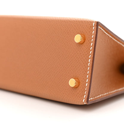 Hermes Epsom Mini Kelly Sellier 20 Gold 9 of 10
