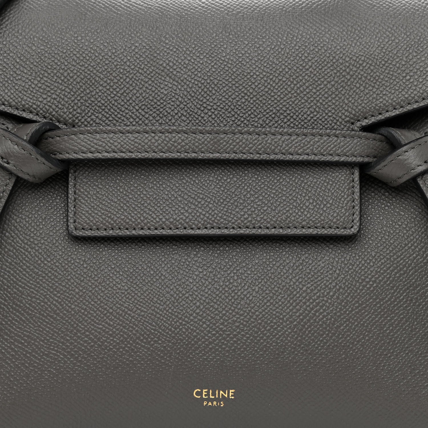 Celine Grained Calfskin Nano Belt Bag Grey 7 of 10