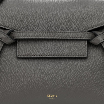 Celine Grained Calfskin Nano Belt Bag Grey 7 of 10