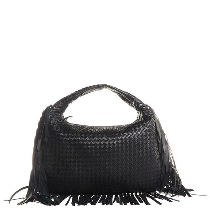Bottega Veneta Nappa Intrecciato Veneta Large Fringed Hobo Nero Black 1 of 8