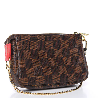 Louis Vuitton Damier Ebene 2016 Christmas Animation Mini Pochette Accessories 3 of 7