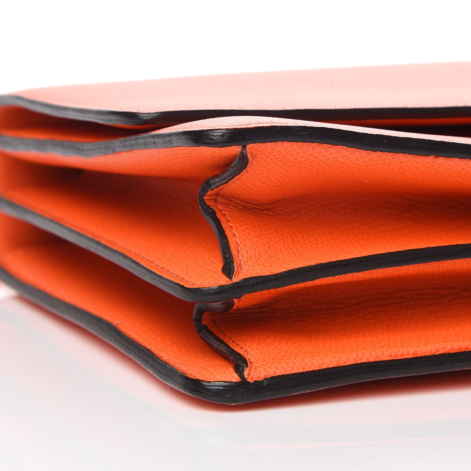 Celine Baby Grained Calfskin Medium Case Flap Orange 8 of 9