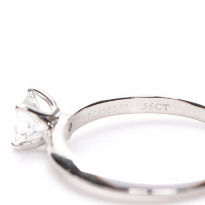 Tiffany Platinum .56 ct Princess Cut Diamond Engagement Ring 8 7 of 9
