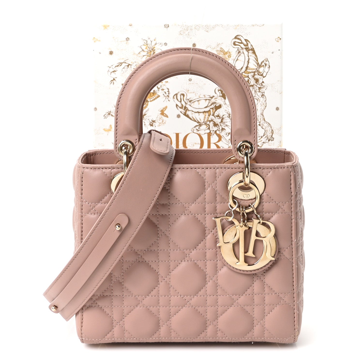Christian Dior Lambskin Cannage Small My ABCDior Lady Dior Fard 11 of 11