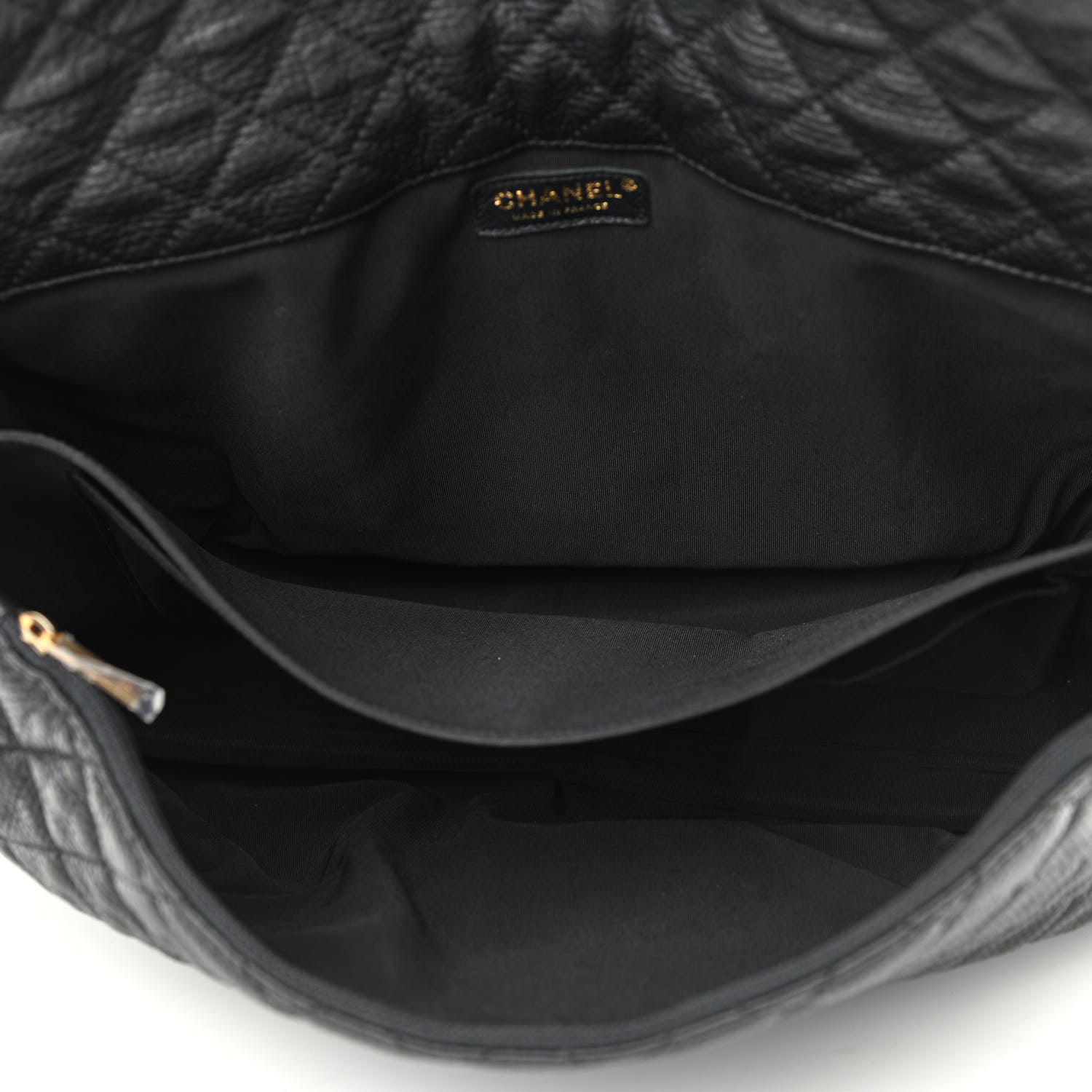 Chanel Calfskin Quilted XXL Travel Flap Bag Black 5 of 13