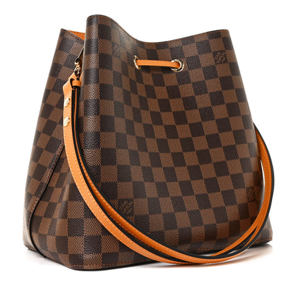 Louis Vuitton Damier Ebene Neonoe MM Safran 3 of 7
