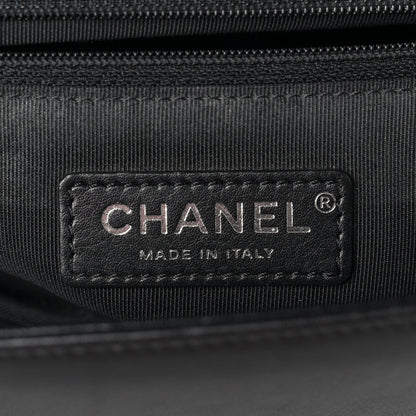 Chanel Lambskin Chevron Quilted New Medium Boy Flap Black 5 of 10