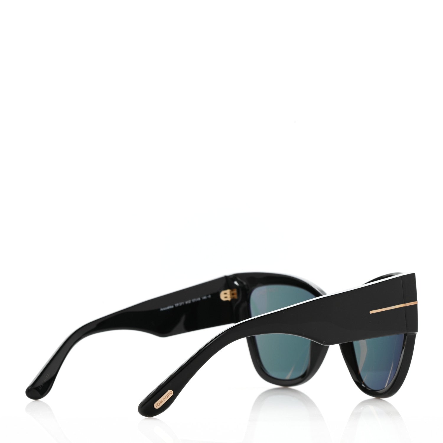 Tom Ford Acetate Anoushka Cat Eye Sunglasses TF371 Black 3 of 8