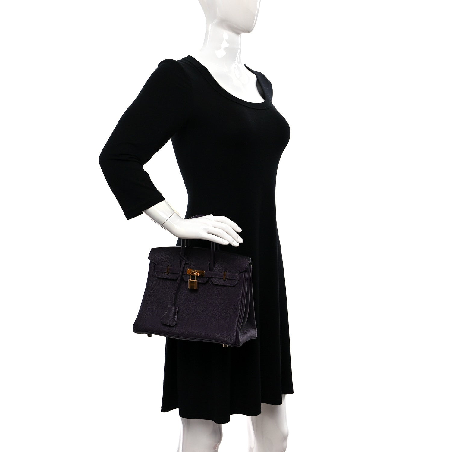 Hermes Togo Birkin 25 Raisin 2 of 10