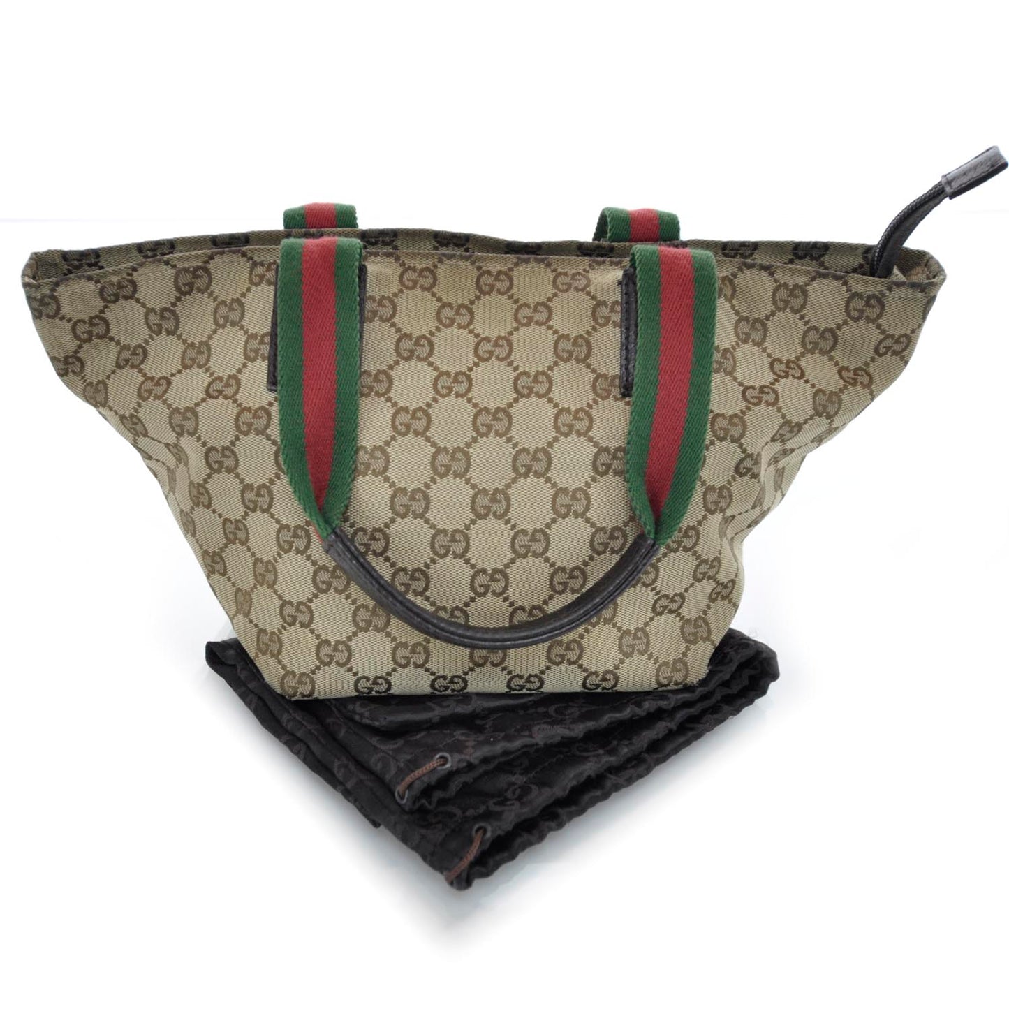 GG Monogram Small Web Handle Bucket Tote