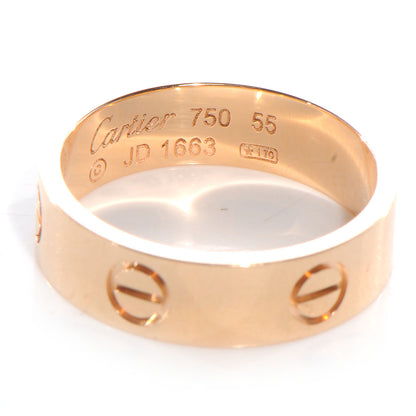Cartier 18K Yellow Gold 5.5mm LOVE Ring 55 7.25 3 of 5