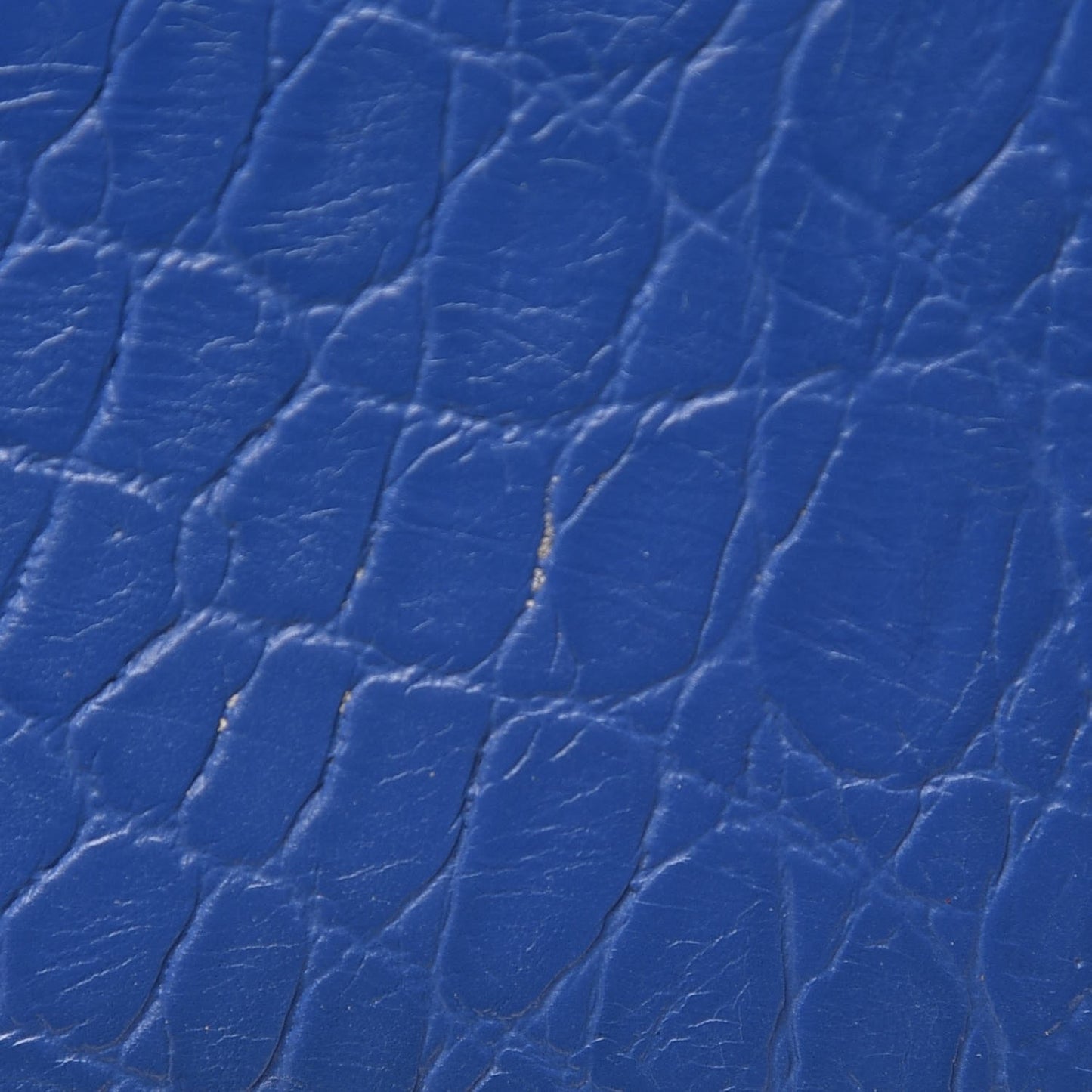 Calfskin Crocodile Embossed Monogram Credit Card Case Royal Blue