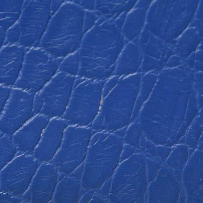 Saint Laurent Calfskin Crocodile Embossed Monogram Credit Card Case Royal Blue 8 of 8