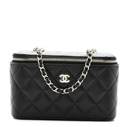 Chanel Caviar Quilted Small Vanity Case With Chain Black 1 of 10