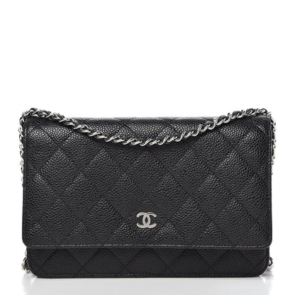 Chanel Caviar Quilted Wallet On Chain WOC Black 1 of 11