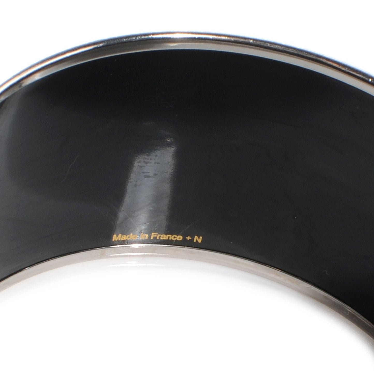 Enamel Printed Extra Wide Balcons du Guadalquivir Bracelet 65 Black