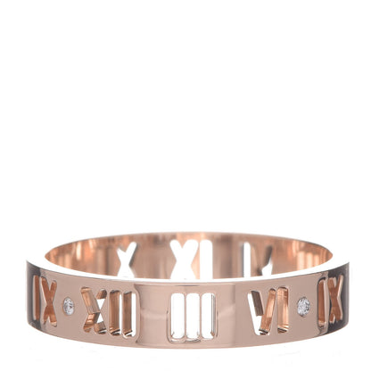 Tiffany 18K Rose Gold Diamond Atlas Pierced Ring 66 11.25 3 of 3