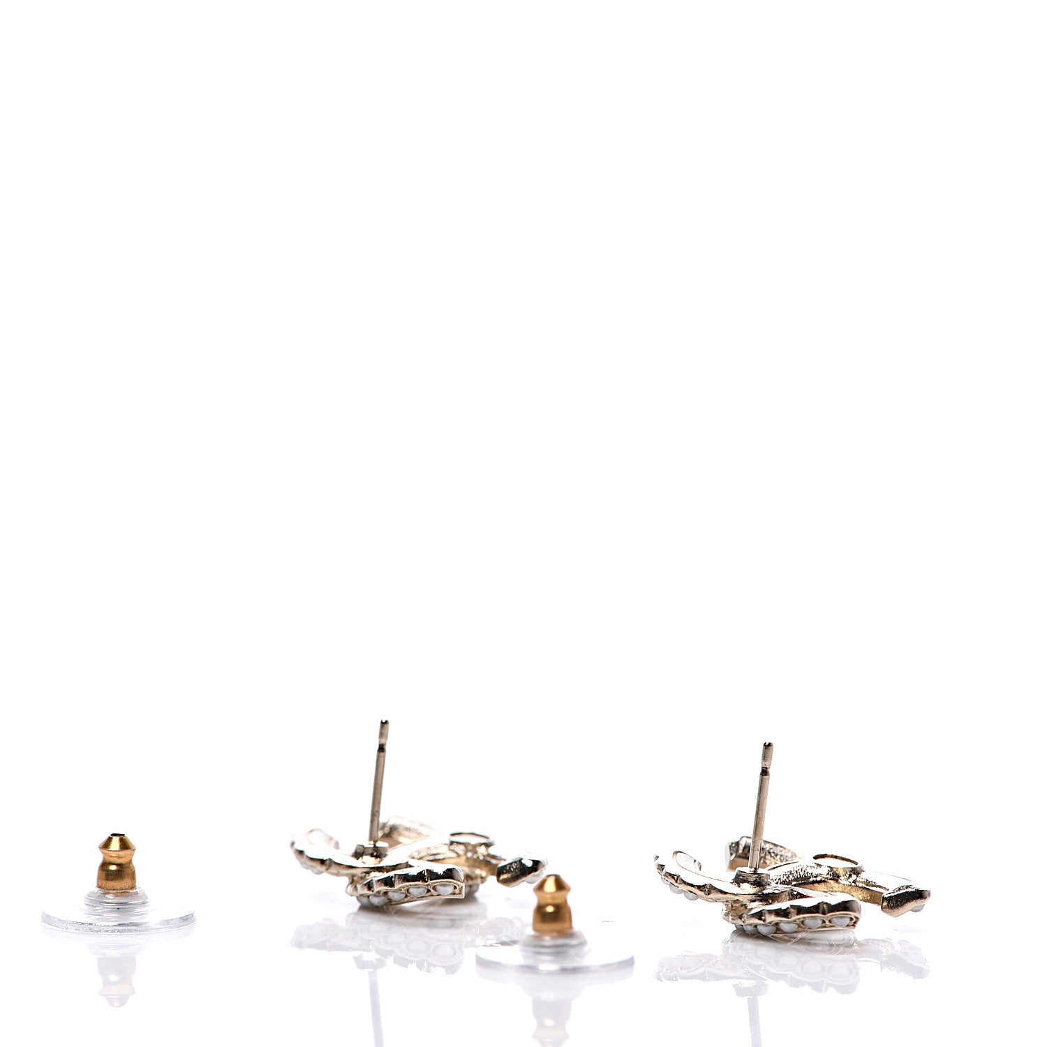 Chanel Pearl Queen of France CC Earrings Gold 3 of 5